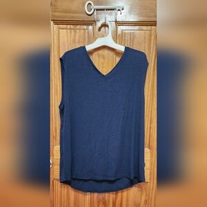 Navy Blue Athletic Works Sleeveless Top